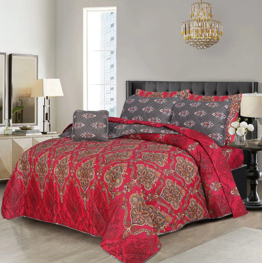 7 PCs Quilted Comforter Set  D-851