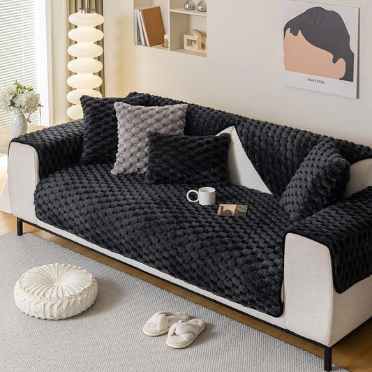 Couch Cover/Sofa Covers, Anti Slip Sofa Slipcover (Black II)