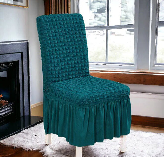 Bubble Stuff Frill Style Dining Chair Cover | Zink