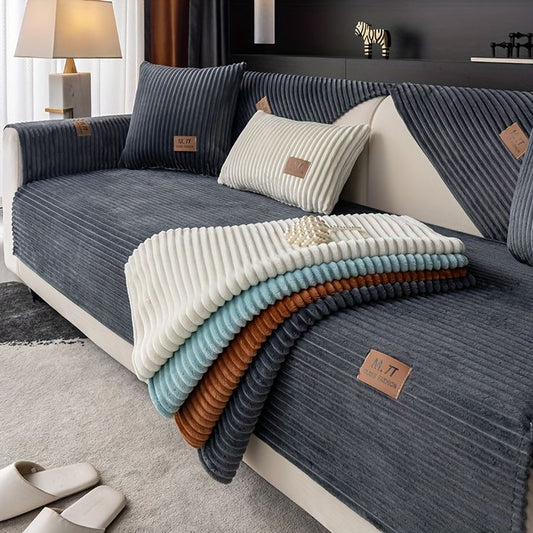 Couch Cover/Sofa Covers, Anti Slip Sofa Slipcover (Black)