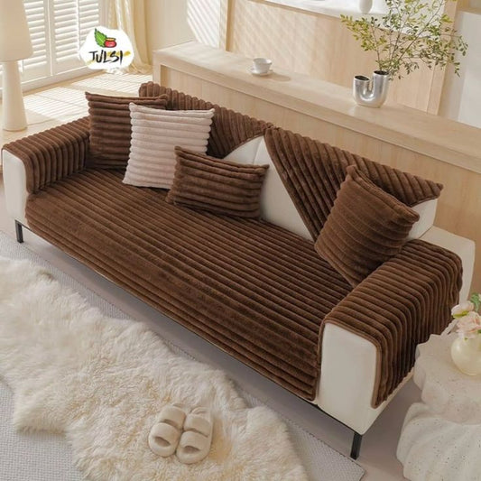 Couch Cover/Sofa Covers, Anti Slip Sofa Slipcover (Brown lI)